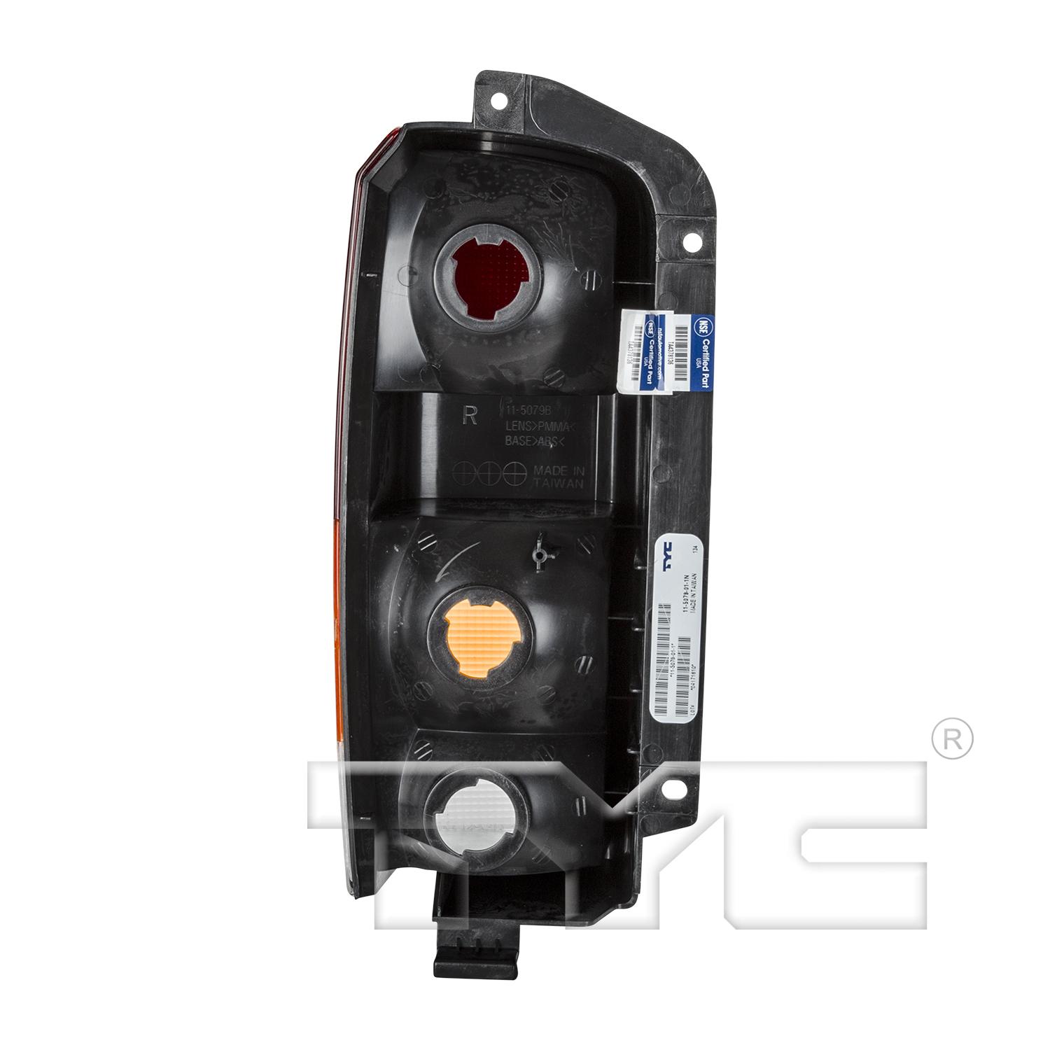 TYC 115079011 Tail Light Assembly product image 2 of 6
