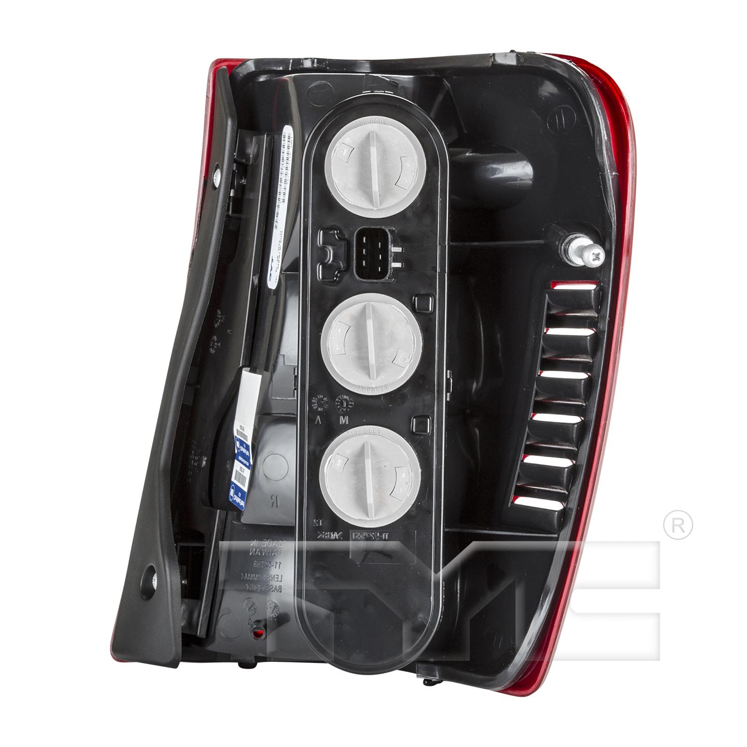 TYC 11527600 Tail Light Assembly product image 2 of 6