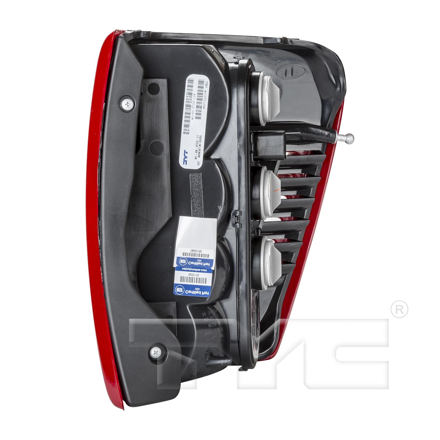 TYC 11527600 Tail Light Assembly product image 4 of 6
