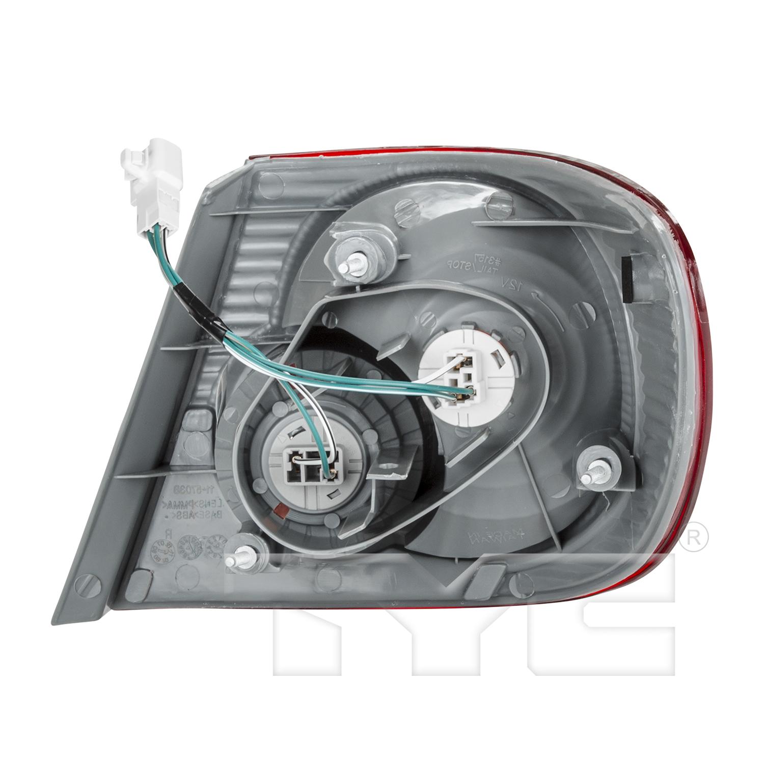 TYC 115704901 Tail Light Assembly product image 2 of 6