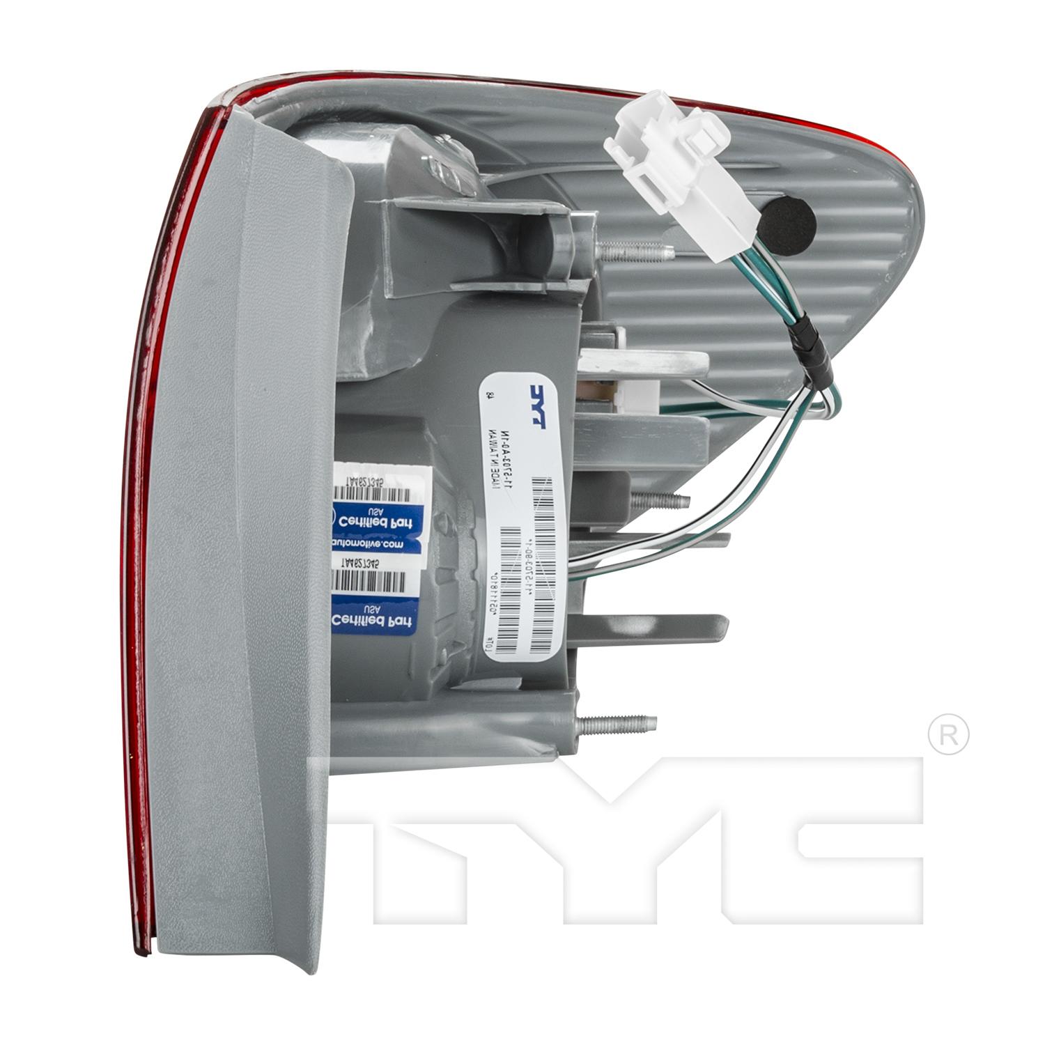TYC 115704901 Tail Light Assembly product image 4 of 6