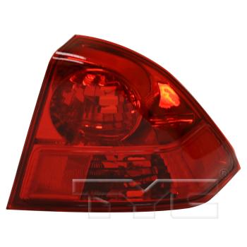 2005 Honda Civic Tail Light Assembly Right Outer TYC 11587701 image 3 of 4