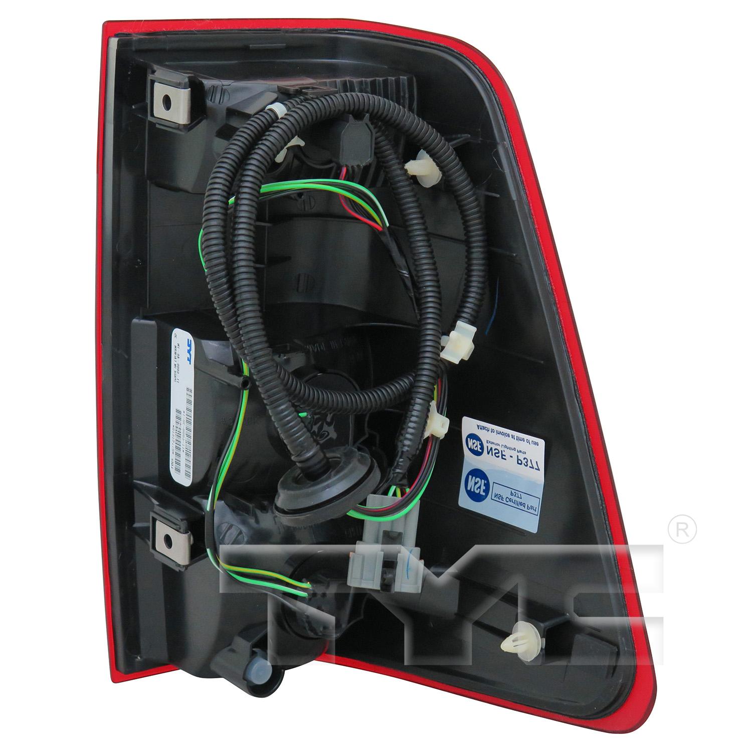 TYC 11600090 Tail Light Assembly product image 2 of 6