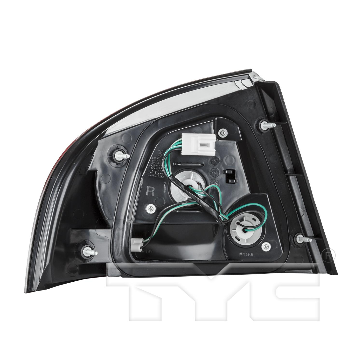TYC 116001001 - Tail Light Assembly TYC 116001001 Tail Light Assembly product image 2 of 8