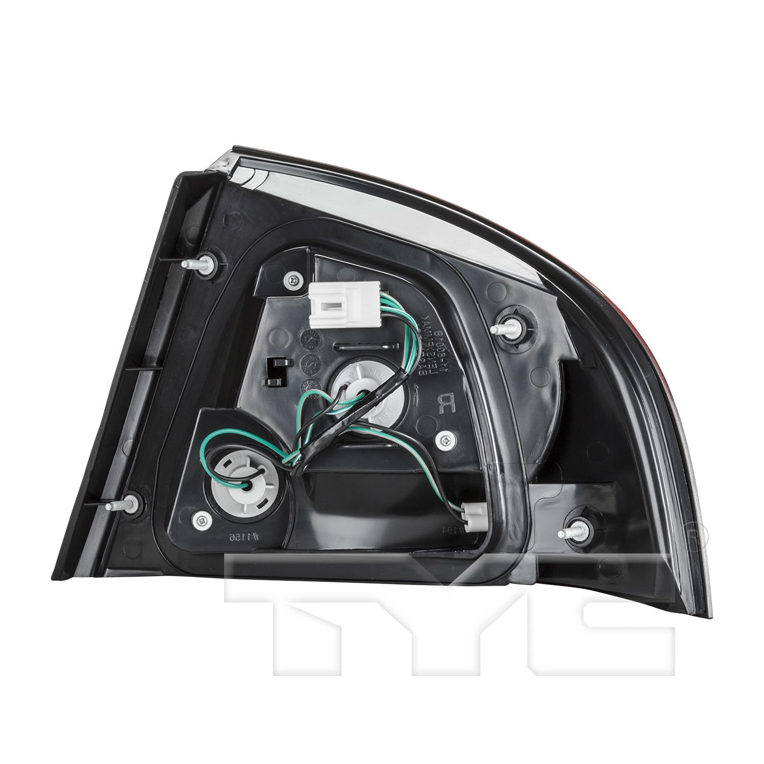 TYC 11600200 Tail Light Assembly product image 2 of 6