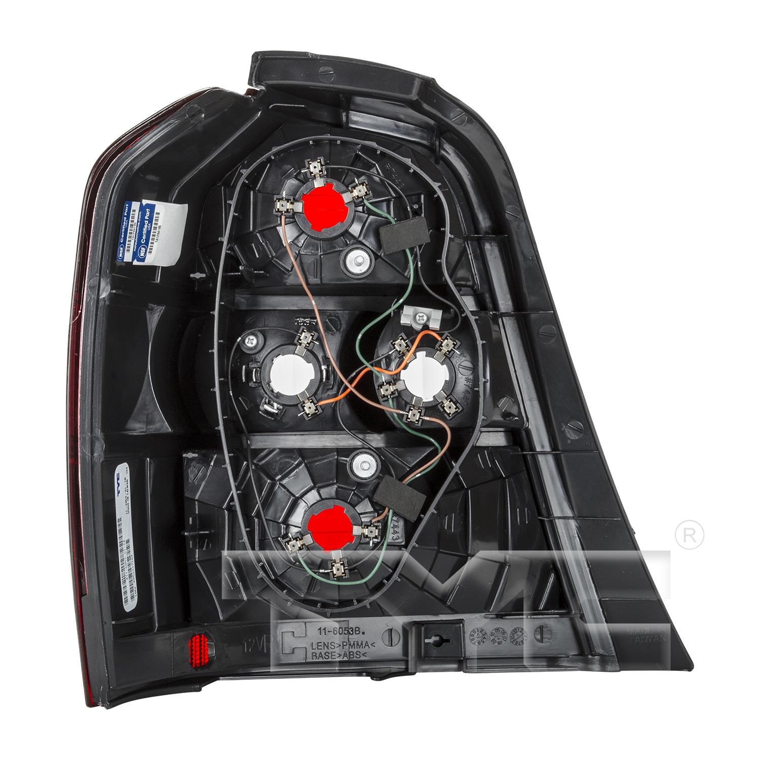 TYC 11605301 - Tail Light Assembly TYC 11605301 Tail Light Assembly product image 2 of 6
