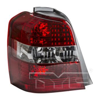 2007 Toyota Highlander Tail Light Assembly Left TYC 11605401 image 3 of 4