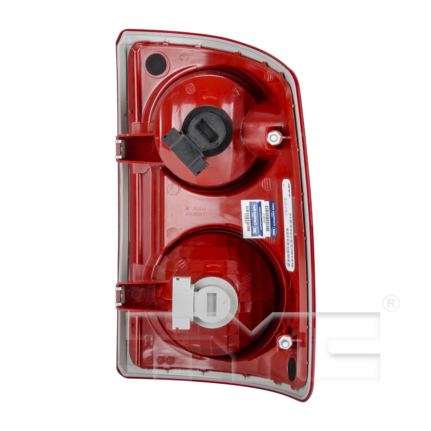 TYC 11607200 Tail Light Assembly product image 2 of 6