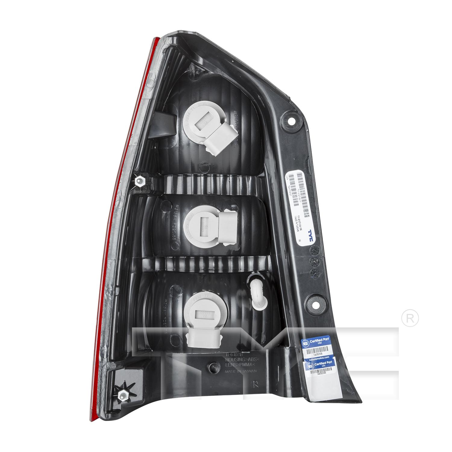 TYC 11610700 - Tail Light Assembly TYC 11610700 Tail Light Assembly product image 2 of 6