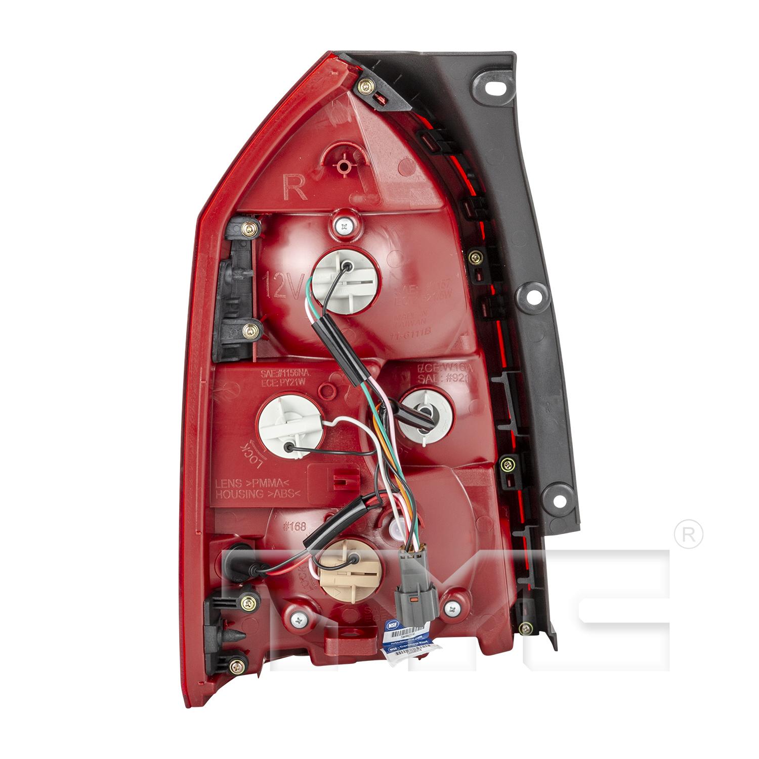 TYC 11611100 - Tail Light Assembly TYC 11611100 Tail Light Assembly product image 2 of 6
