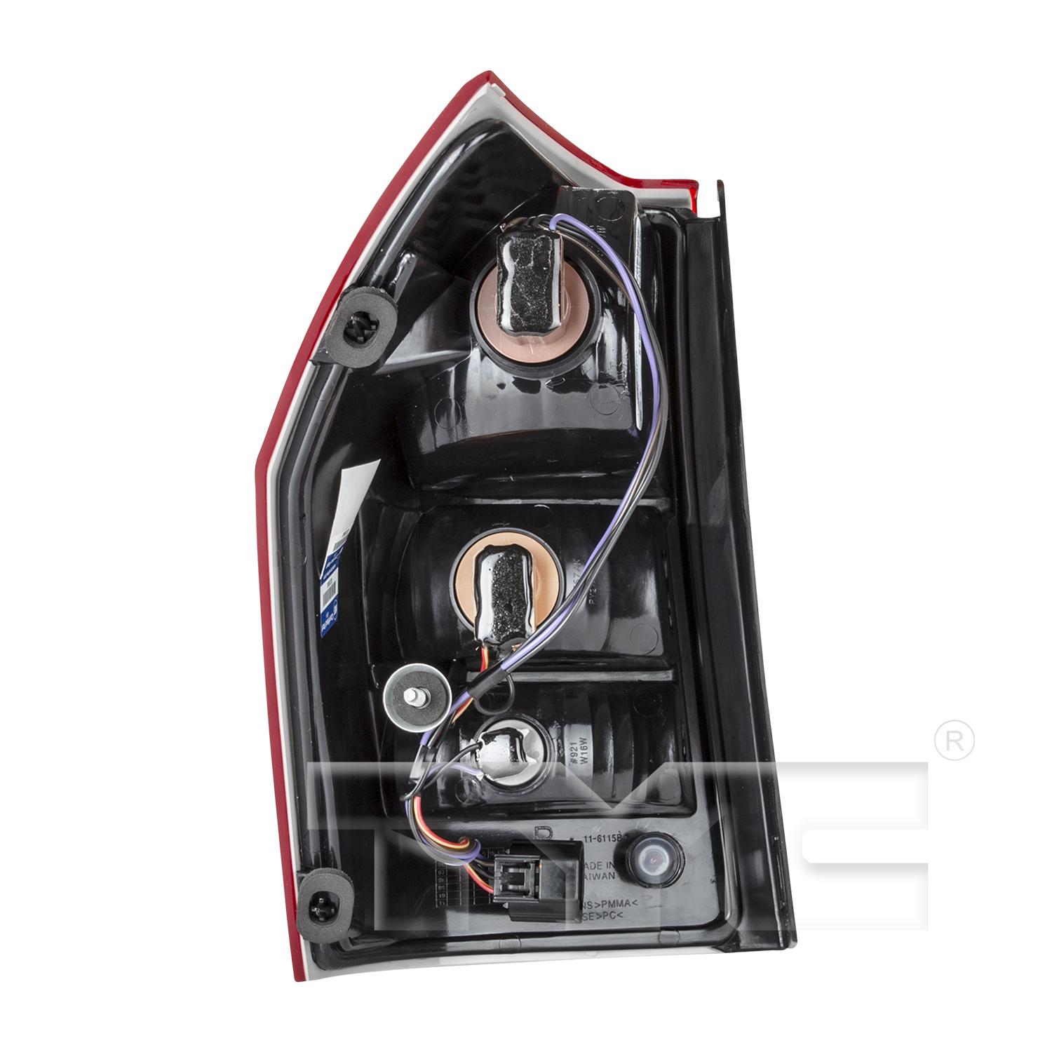 TYC 11611500 - Tail Light Assembly TYC 11611500 Tail Light Assembly product image 2 of 6