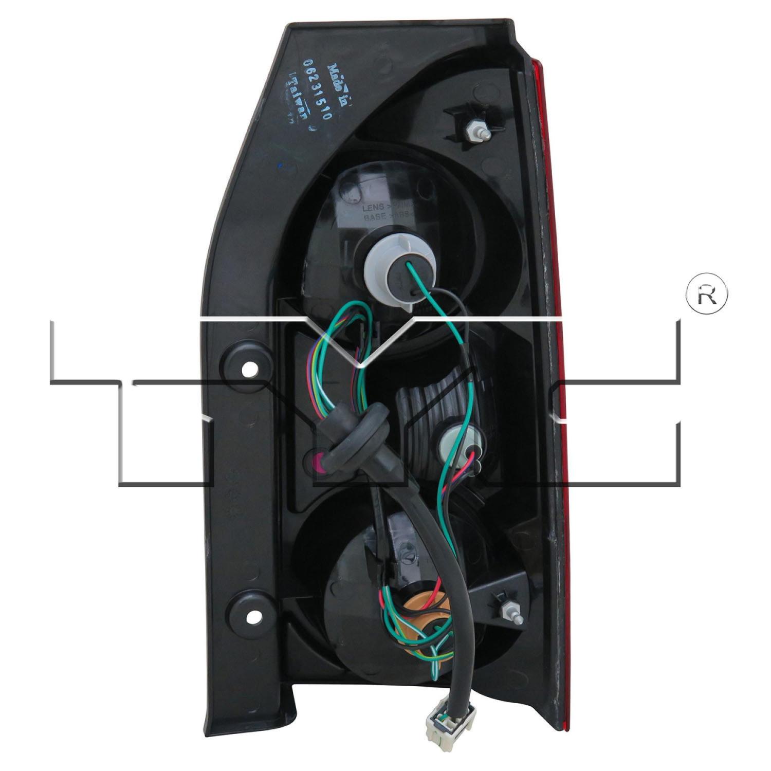 TYC 116130001 Tail Light Assembly product image 2 of 6