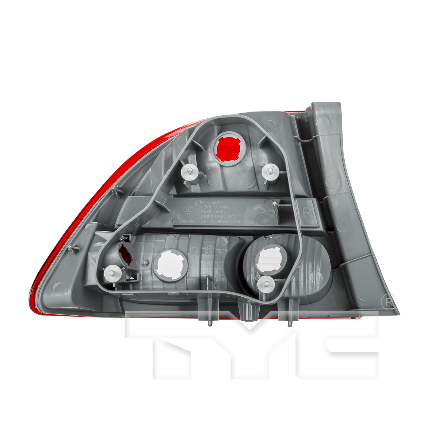 TYC 116165919 Tail Light Assembly product image 2 of 6
