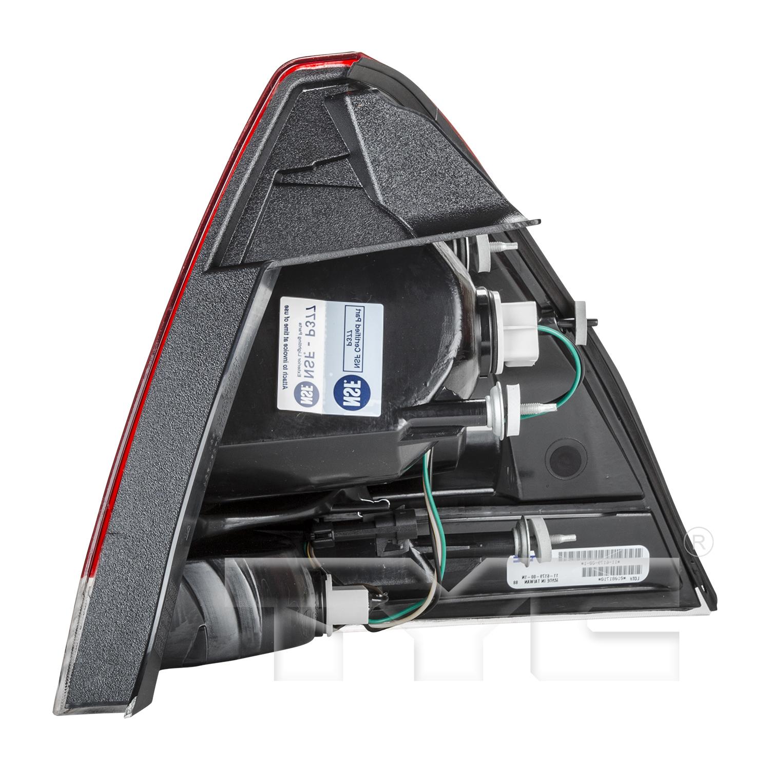 TYC 11618000 Tail Light Assembly product image 4 of 6