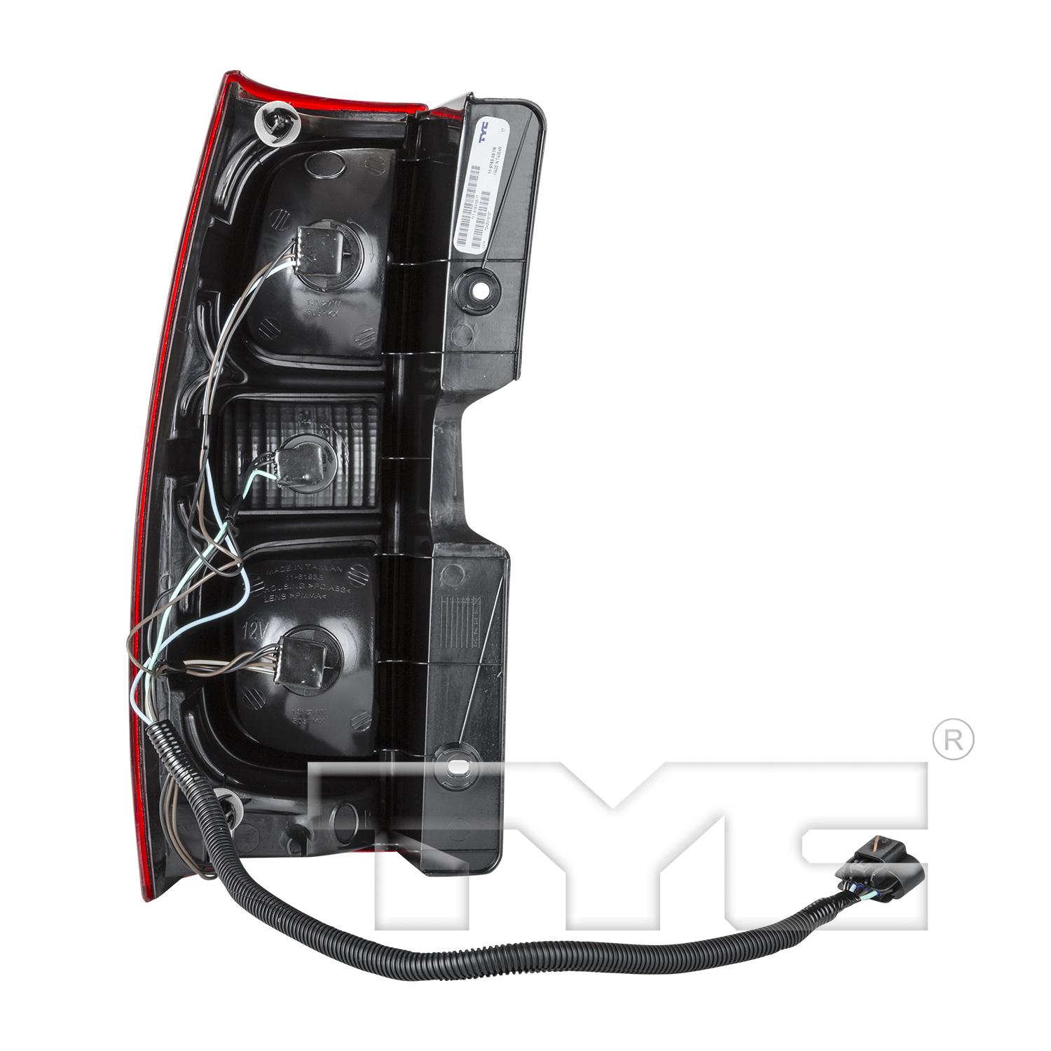 TYC 116193009 Tail Light Assembly product image 2 of 6