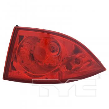 2009 Buick Lucerne Tail Light Assembly Right Outer TYC 116195009 image 1 of 4