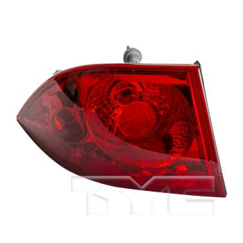 2009 Buick Lucerne Tail Light Assembly Left Outer TYC 11619600 image 3 of 4