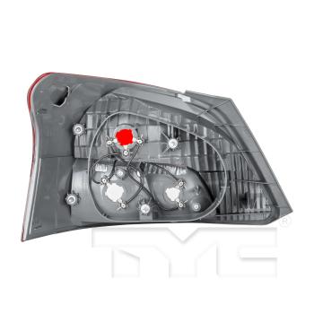 2010 Toyota Yaris Tail Light Assembly Right TYC 11623301 image 2 of 4