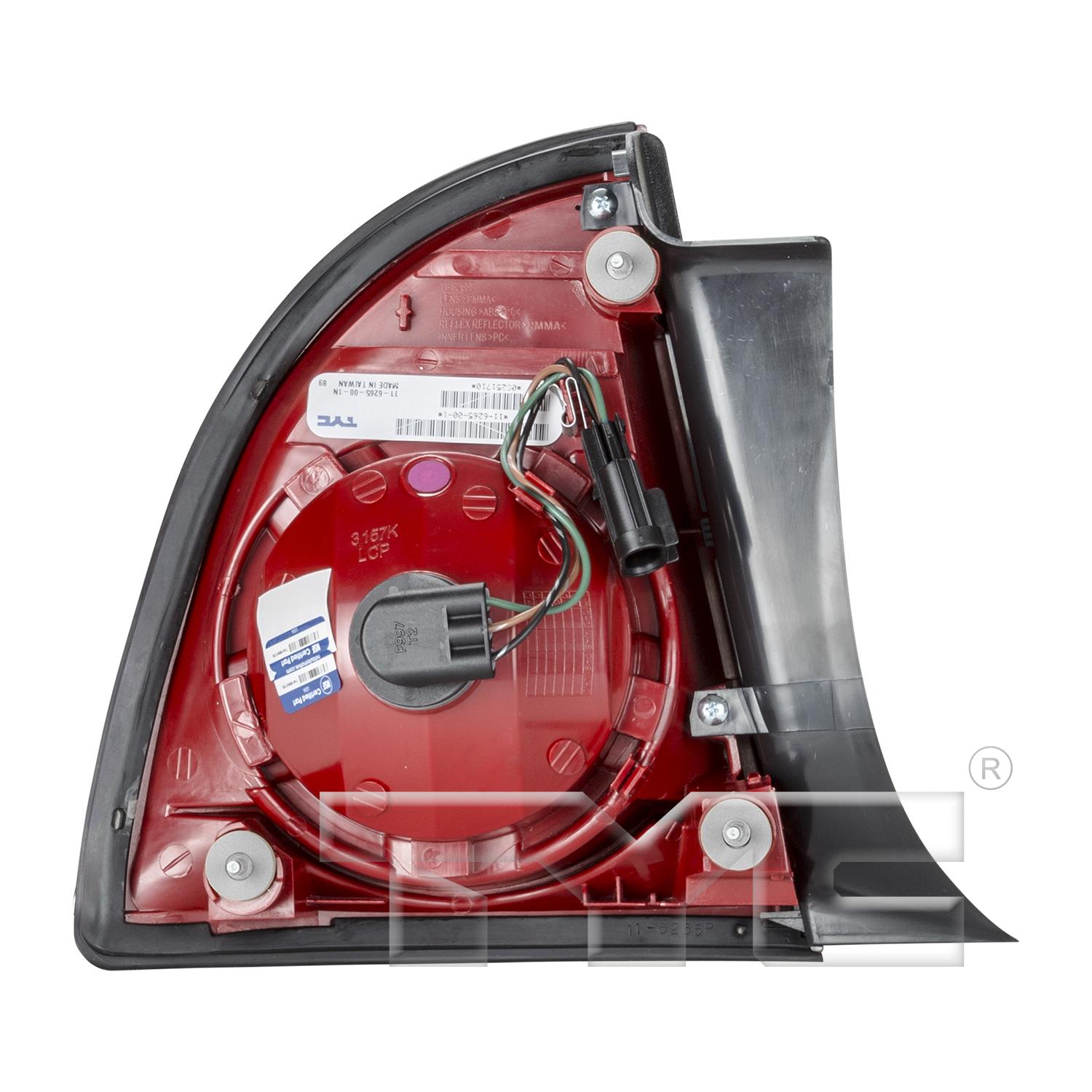 TYC 116265001 - Tail Light Assembly TYC 116265001 Tail Light Assembly product image 2 of 6