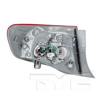 2009 Toyota Corolla Tail Light Assembly Right Outer TYC 11627700 image 2 of 4
