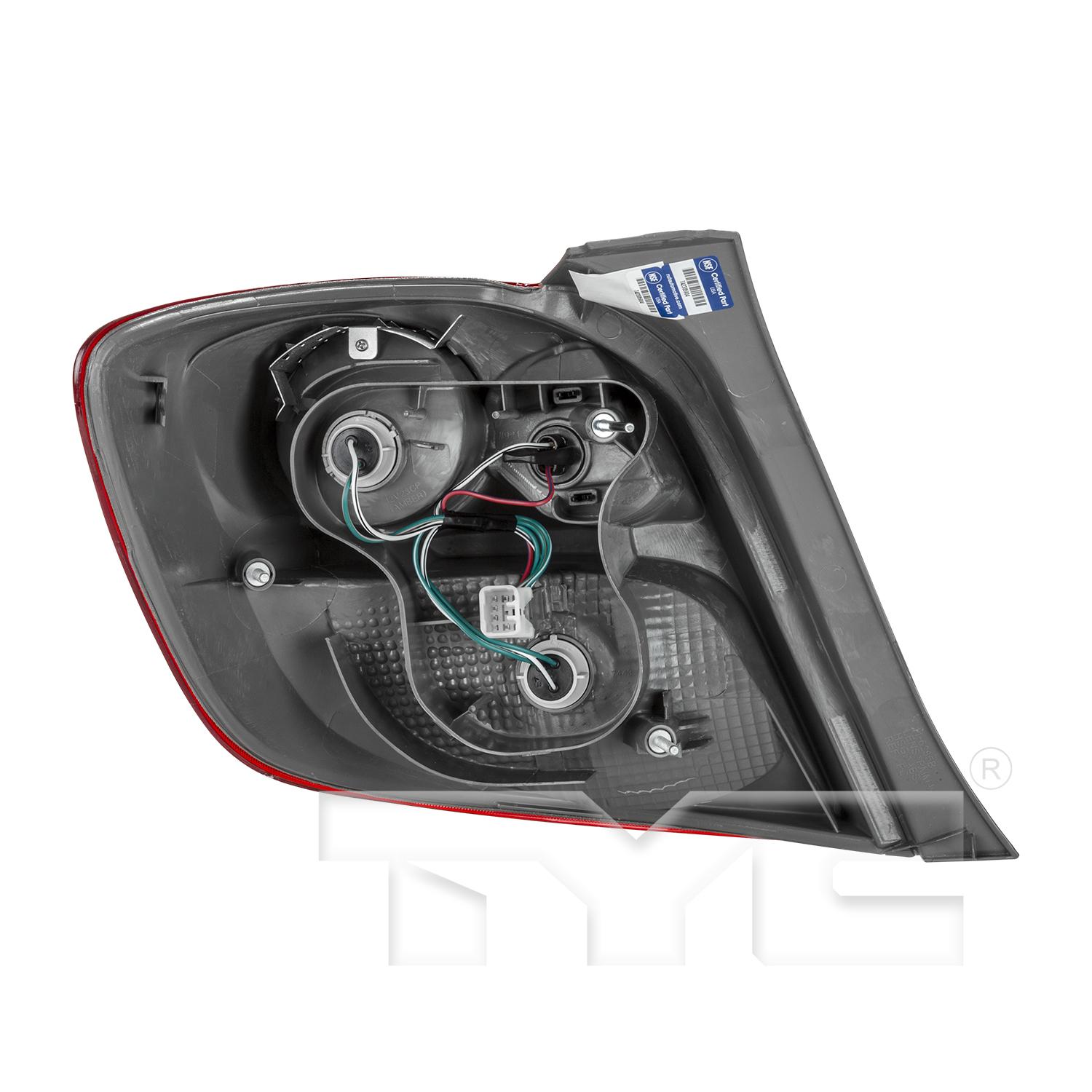 TYC 11628500 - Tail Light Assembly TYC 11628500 Tail Light Assembly product image 2 of 6