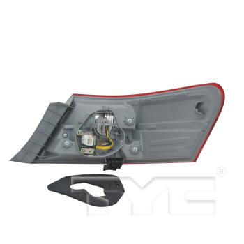 2011 Toyota Camry Tail Light Assembly Left Outer TYC 116330901 image 2 of 2