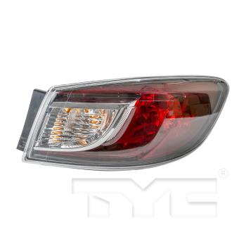 2011 Mazda 3 Tail Light Assembly Right Outer TYC 11633900 image 3 of 4
