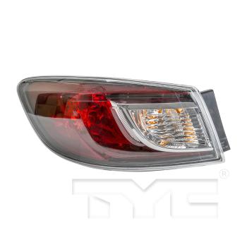 2011 Mazda 3 Tail Light Assembly Left Outer TYC 11634000 image 2 of 4