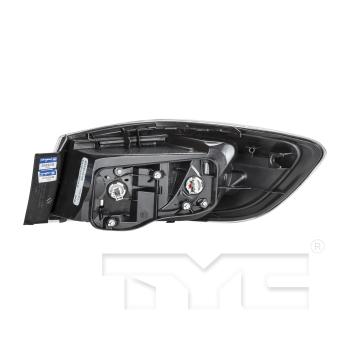2011 Mazda 3 Tail Light Assembly Left Outer TYC 11634000 image 3 of 4