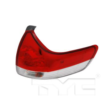 2012 Toyota Sienna Tail Light Assembly Right Outer TYC 11634500 image 4 of 4