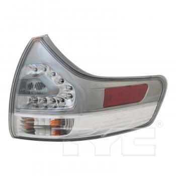 2016 Toyota Sienna Tail Light Assembly Right Outer TYC 116345909 image 1 of 4