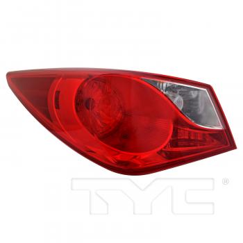 2012 Hyundai Sonata Tail Light Assembly Left Outer TYC 116348009 image 1 of 4