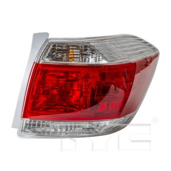 2012 Toyota Highlander Tail Light Assembly Right TYC 11634900 image 2 of 4