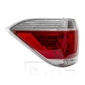 2012 Toyota Highlander Tail Light Assembly Left TYC 11635000 image 4 of 4