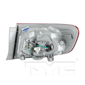 2012 Toyota Corolla Tail Light Assembly Left Outer TYC 116364009 image 2 of 4