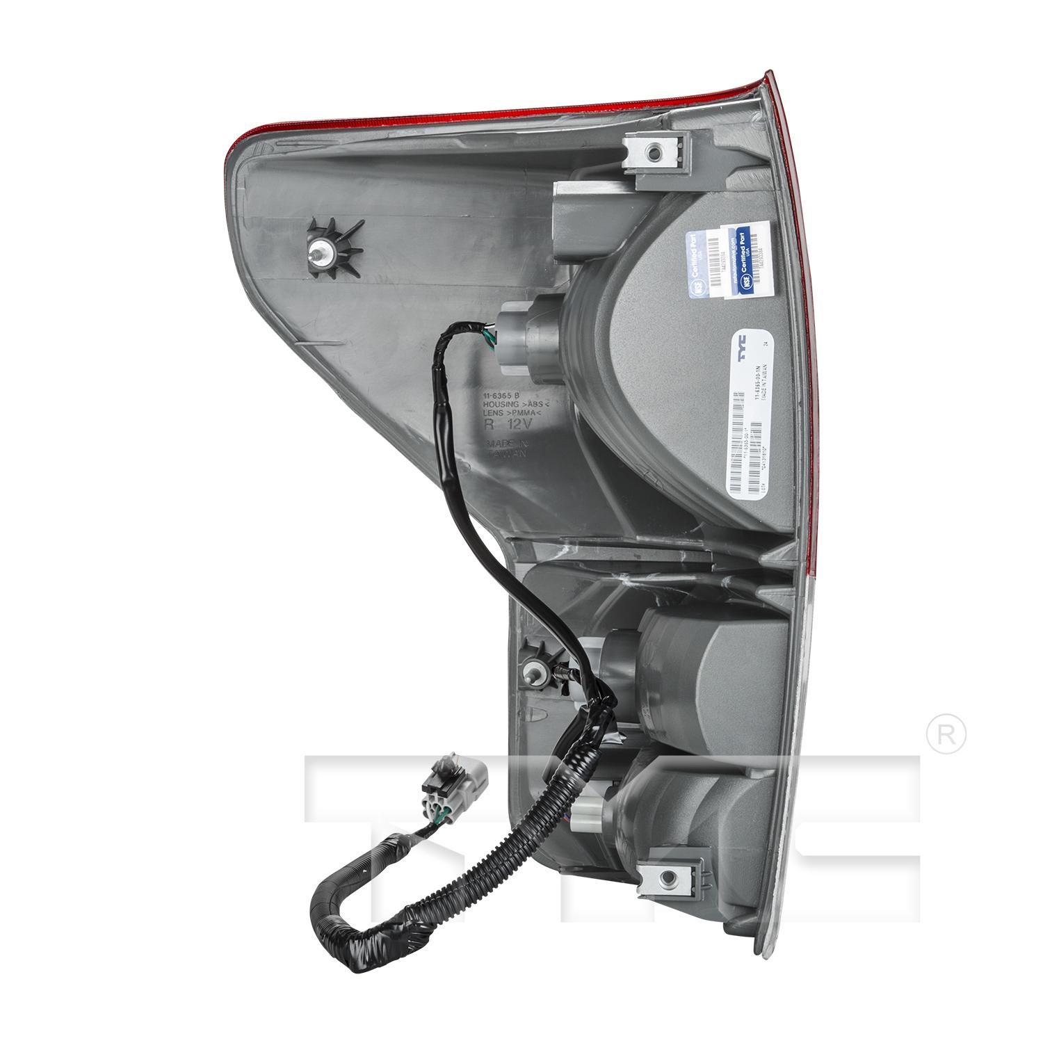 TYC 11636500 - Tail Light Assembly TYC 11636500 Tail Light Assembly product image 2 of 12