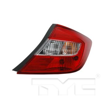 2012 Honda Civic Tail Light Assembly Right TYC 116373009 image 3 of 4