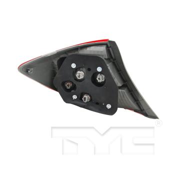 2012 Honda Civic Tail Light Assembly Right TYC 116373009 image 4 of 4