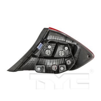 2012 Honda Civic Tail Light Assembly Left TYC 11637400 image 4 of 4