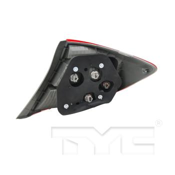 2012 Honda Civic Tail Light Assembly Left TYC 116374009 image 4 of 4