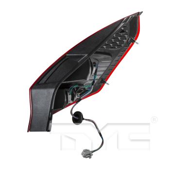 2013 Ford Fiesta Tail Light Assembly Left TYC 11638200 image 4 of 4