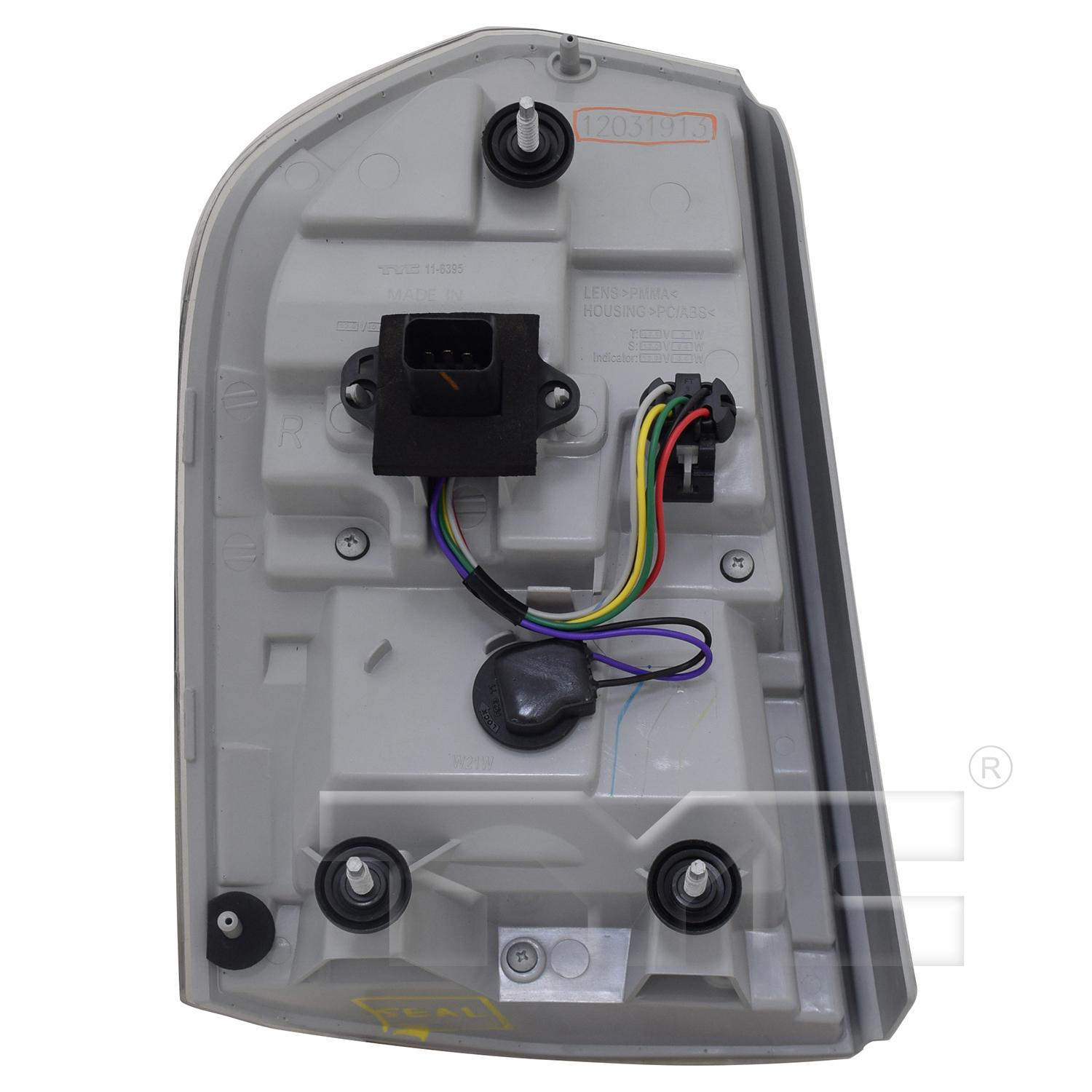 TYC 116395009 - Tail Light Assembly TYC 116395009 Tail Light Assembly product image 2 of 6