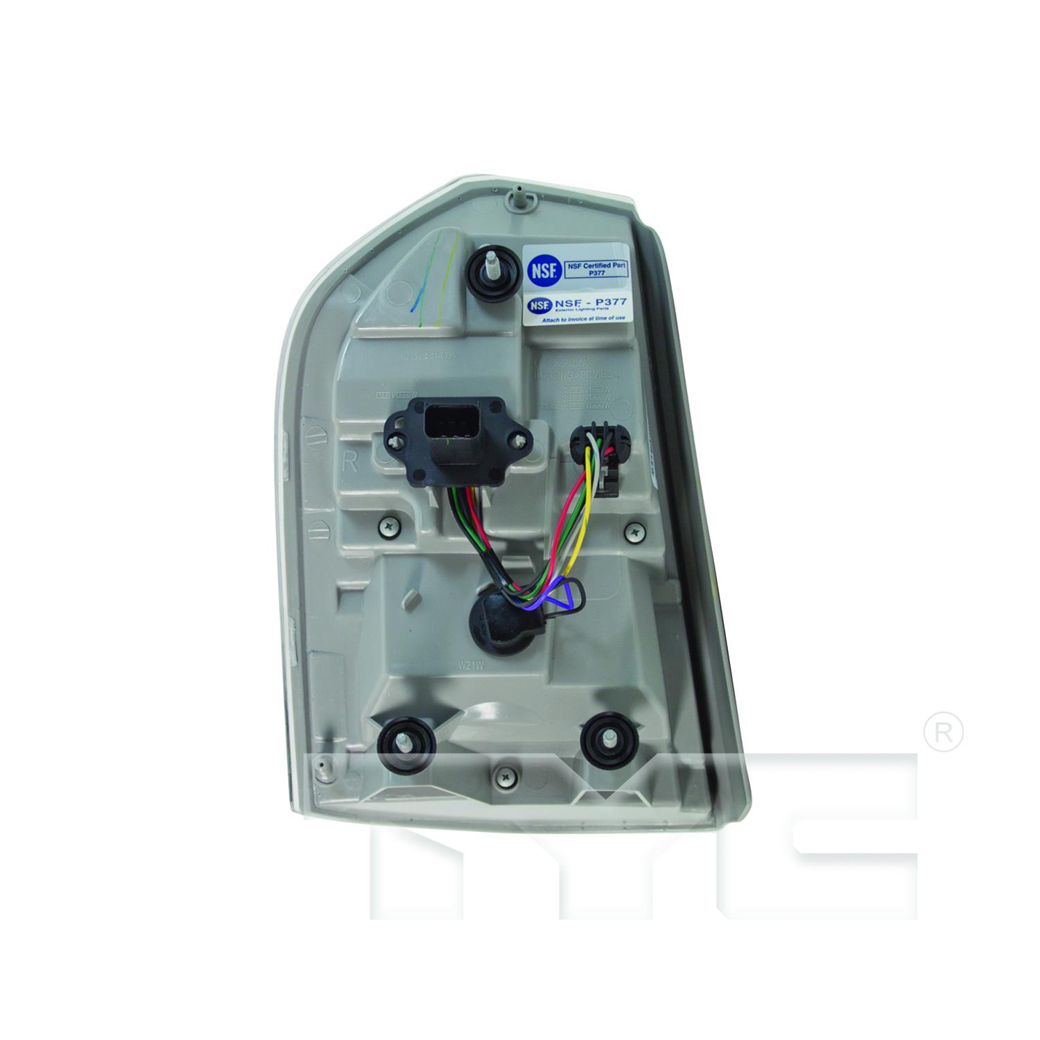TYC 116395801 - Tail Light Assembly TYC 116395801 Tail Light product image 2 of 6