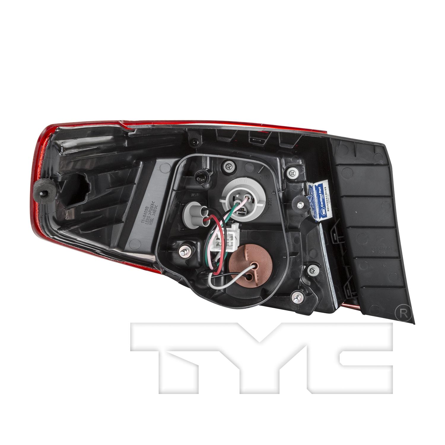 TYC 116409001 - Tail Light Assembly TYC 116409001 Tail Light Assembly product image 2 of 2