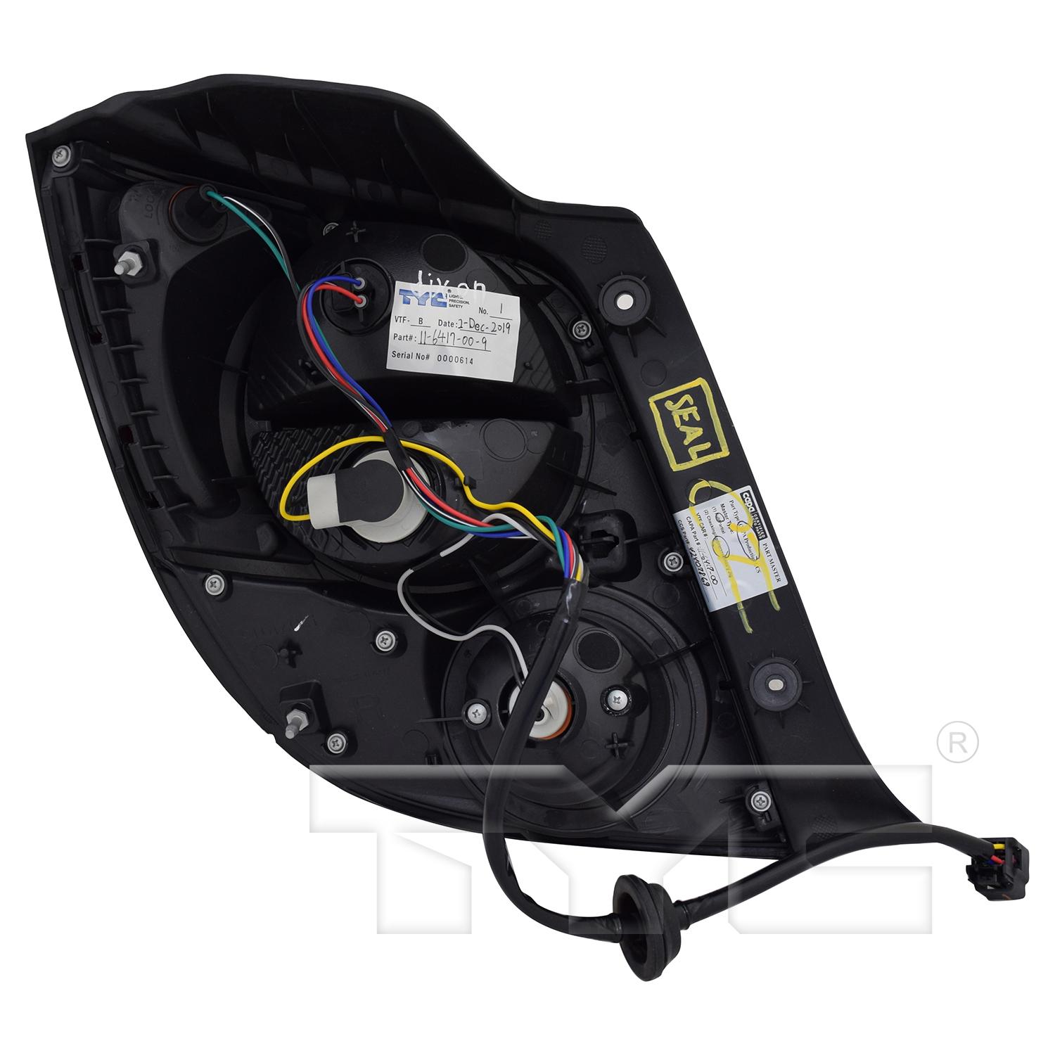 TYC 116417009 - Tail Light Assembly TYC 116417009 Tail Light Assembly product image 2 of 6