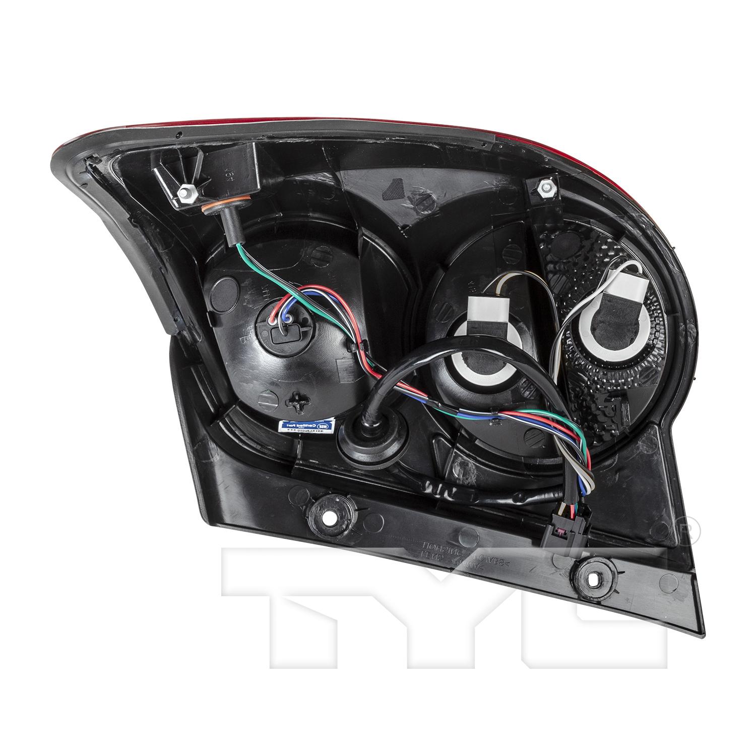 TYC 116420001 Tail Light Assembly product image 2 of 6