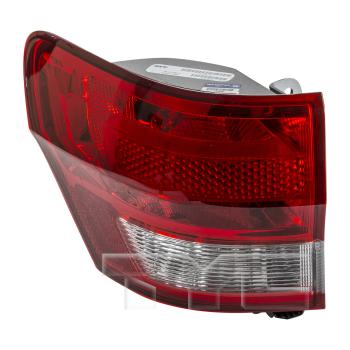 2012 Jeep Grand Cherokee Tail Light Assembly Left Outer TYC 11642800 image 3 of 4