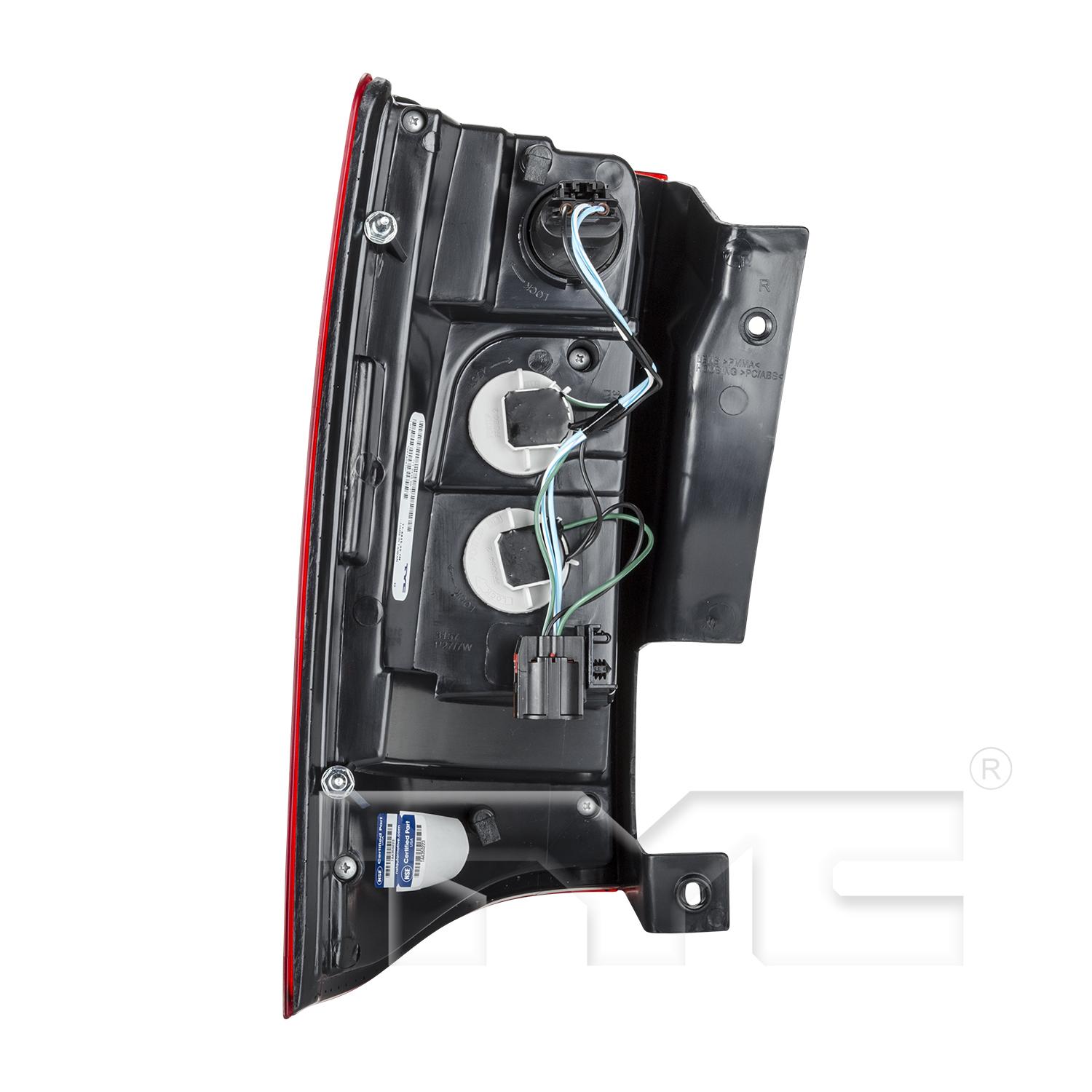 TYC 11643500 Tail Light Assembly product image 2 of 6