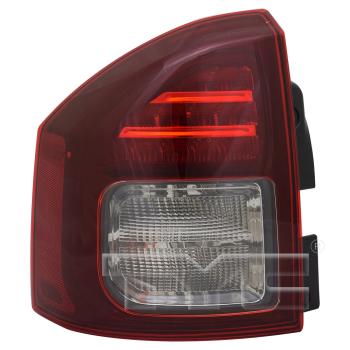 2017 Jeep Compass Tail Light Assembly Left TYC 11644890 image 3 of 4