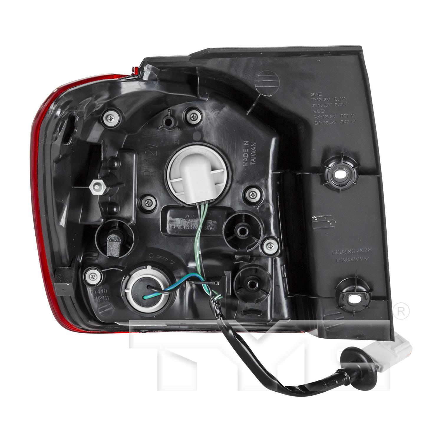 TYC 11645700 Tail Light Assembly product image 2 of 6